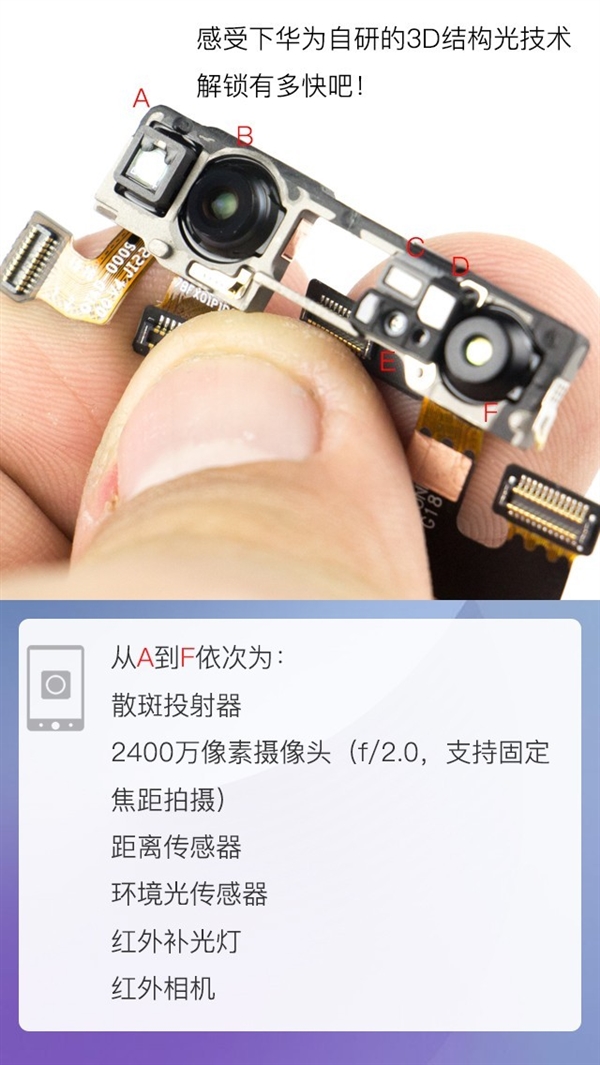 拆解华为Mate 20 Pro手机:爱模切爱拆机